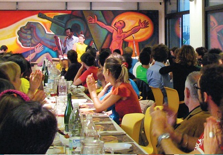 Community of via Gaggio. Young people find their place