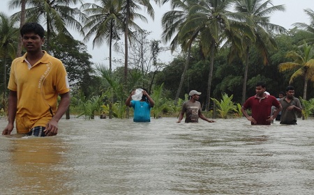 Überschwemmungen in Sri Lanka