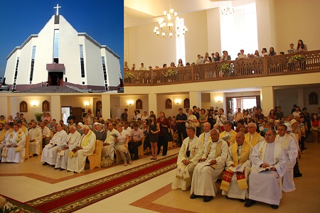 Weihe der Kirche Hl. Familie in Krasnojarsk