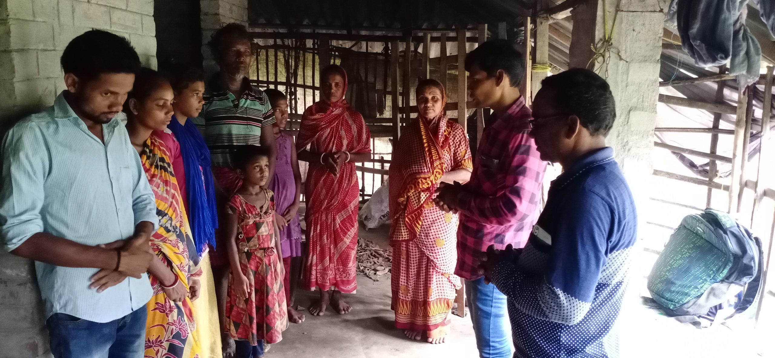 21. Family Visit Balirkhal One Of The Substation Of St Claret Catholic Church Nazat West Bengal Scaled