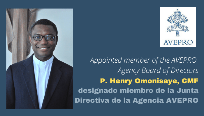 Misionero Claretiano designado miembro de la Junta Directiva de la Agencia AVEPRO