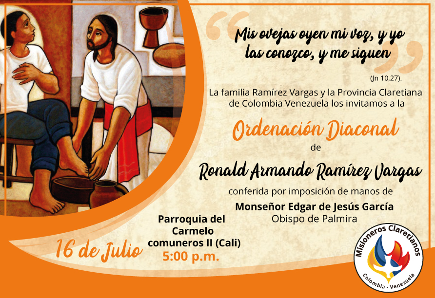 Ordenação diaconal de Ronald Armando Ramírez Vargas, CMF