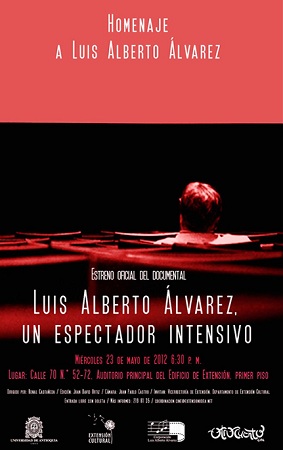 Tribute for Movie Critic Luis Alberto Álvarez, CMF