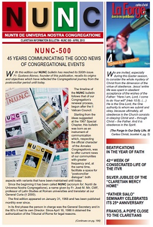 NUNC nº 500 – 45 años de comunicación congregacional