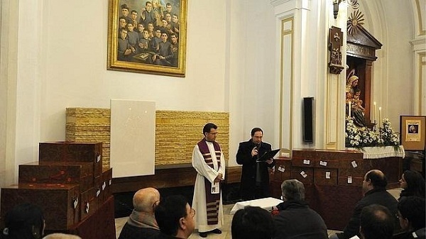 Les restes des Martyrs de Fernán Caballero sont transférés