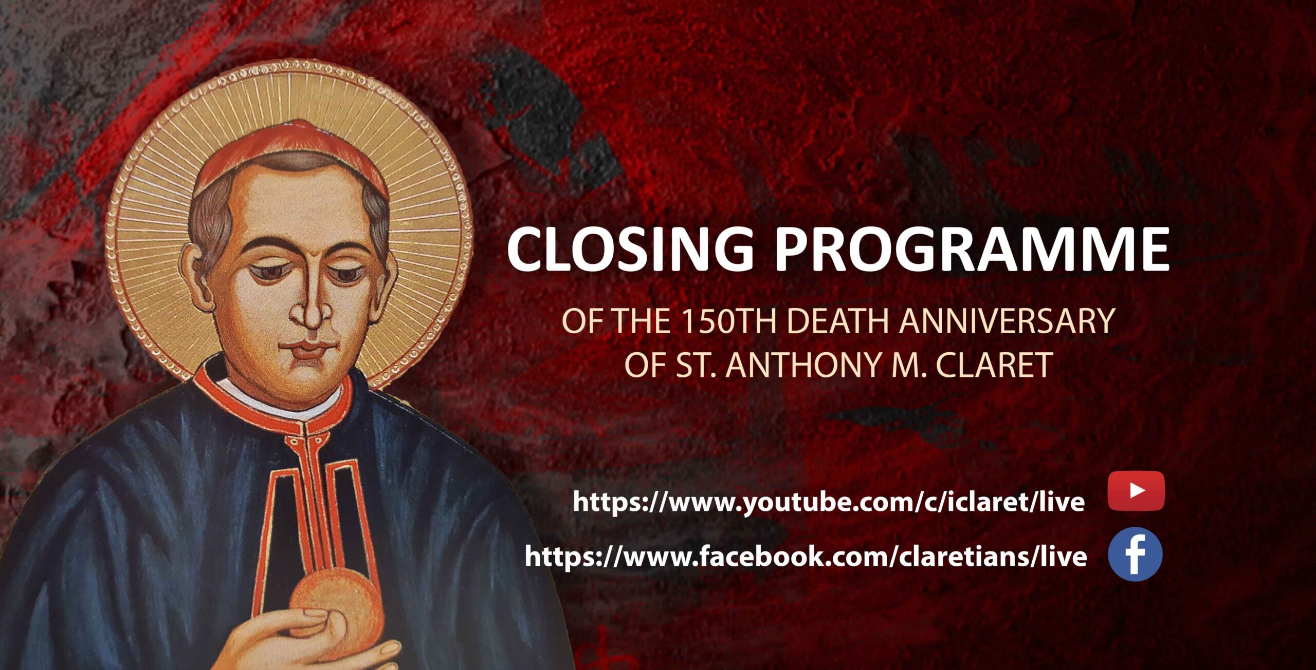 Programme de la clôture des 150 anniversaires de la mort de Saint Antoine Marie Claret