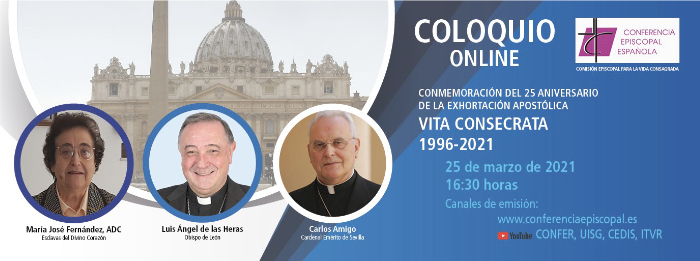 Colloque en ligne commémorant le 25e anniversaire de l’exhortation apostolique Vita Consecrata (1996-2021)
