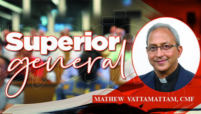 XXVI GC. Fr. Mathew Vattamattam CMF, re-elected Superior General