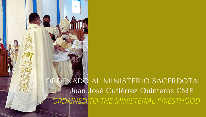Juan José Gutiérrez Quinteros CMF, ordenado presbítero