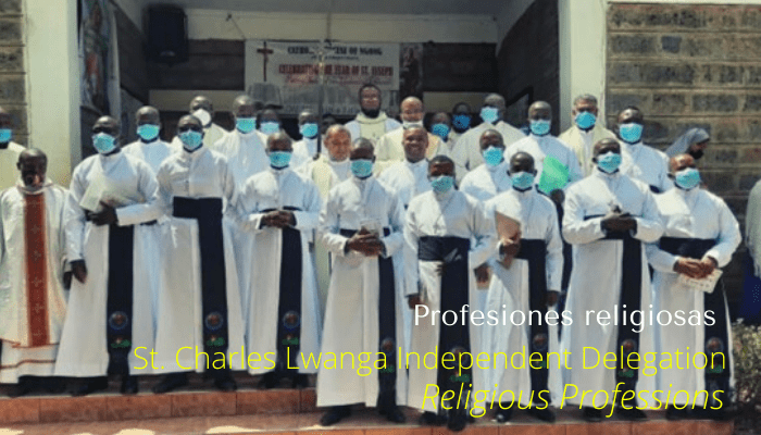 Professions religieuses dans la délégation indépendante de St. Charles Lwanga