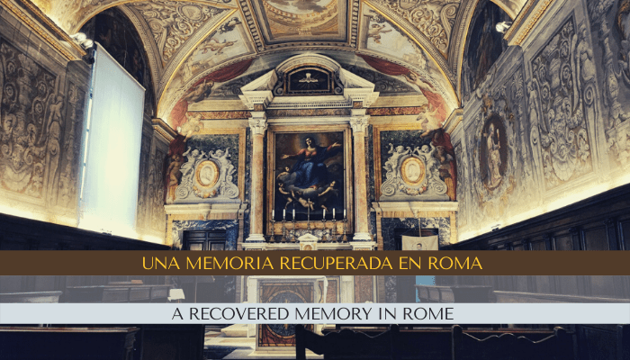 UN SOUVENIR RETROUVÉ À ROME. La chapelle où le père José Xifré a été ordonné prêtre en 1840