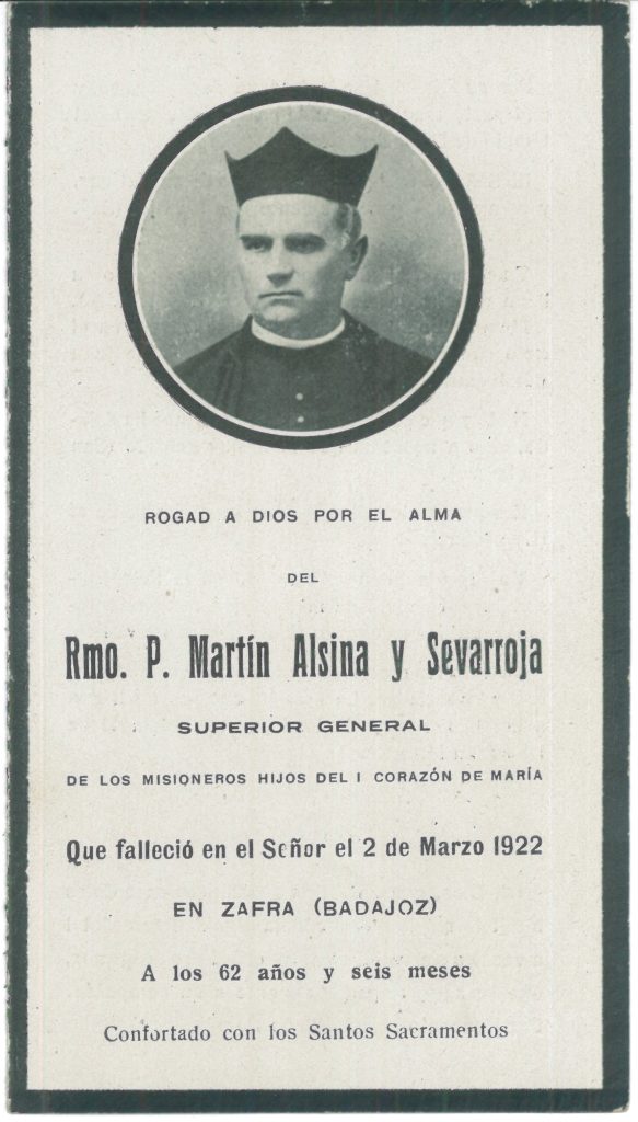 Remembering Most Rev. Fr. MARTIN ALSINA, CMF, on the Centenary of his death (March 2, 1922) 1 14