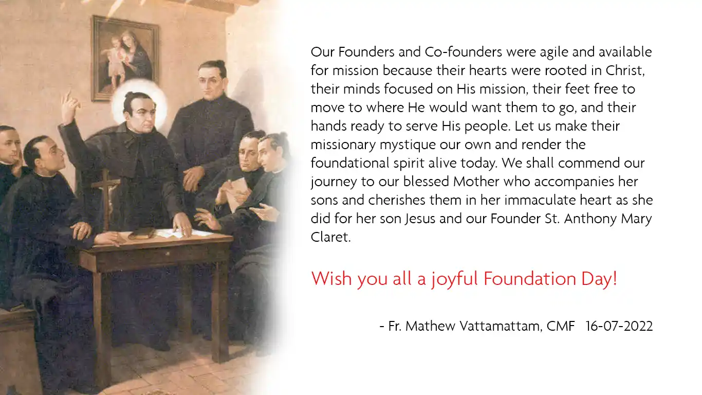 MESSAGE ON THE FOUNDATION DAY, JULY 16, 2022